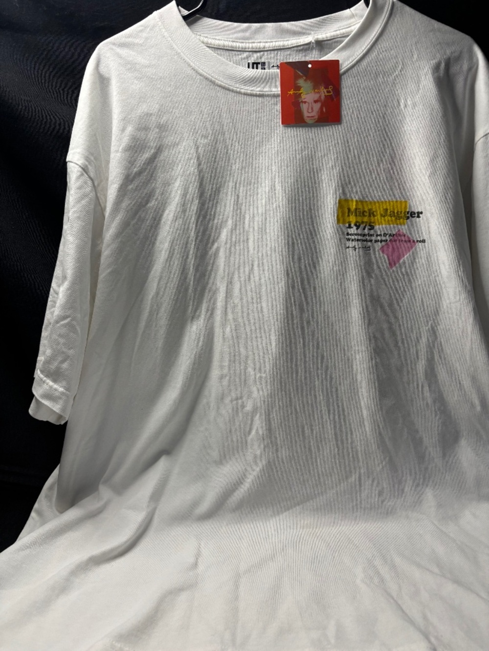 UNIQLO UT x Andy Warhol Mick Jagger 1975 Graphic T-Shirt XL NWT.